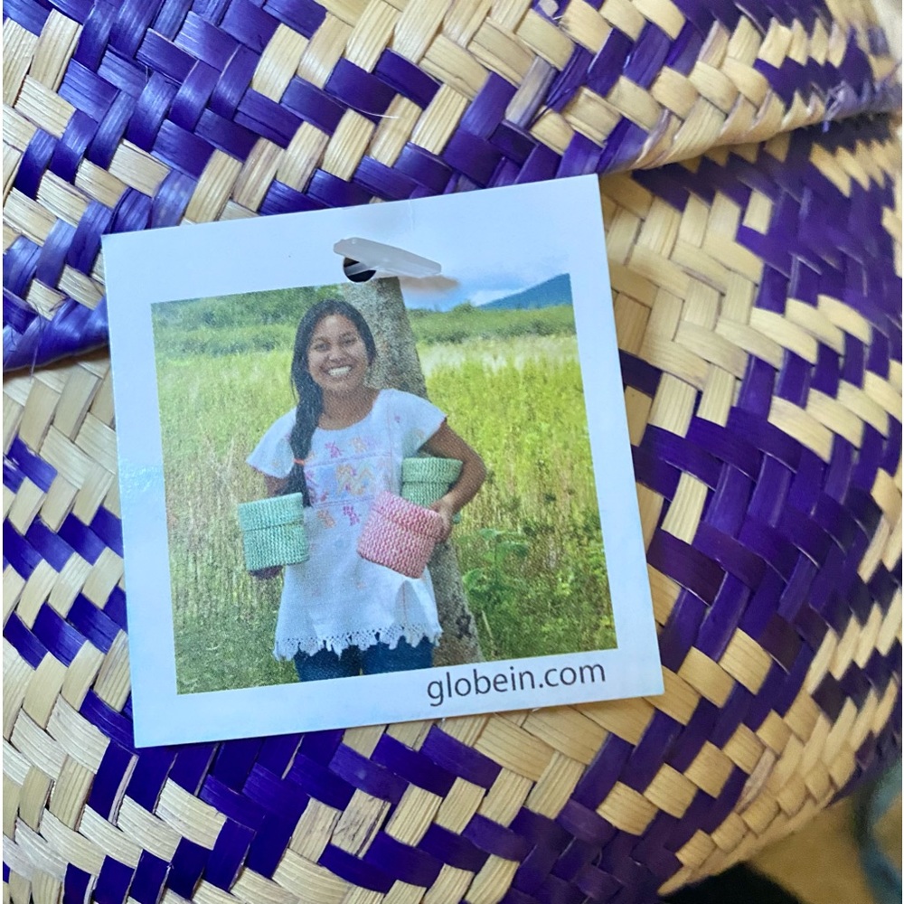 🆕 Handmade Lidded Palm Leaf Basket - Picture 4 of 7
